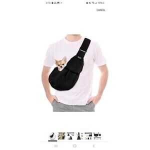 Adjustable Pet Sling Carrier for Small Dogs – Perfect for On-the-Go